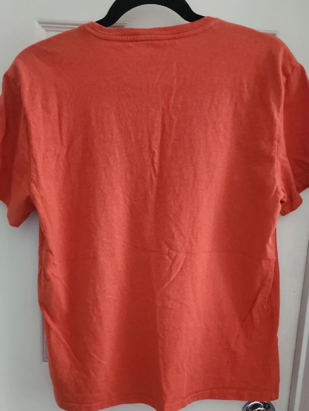 Polo by Ralph Lauren Coral Crew Neck T-Shirt with Blue Pony